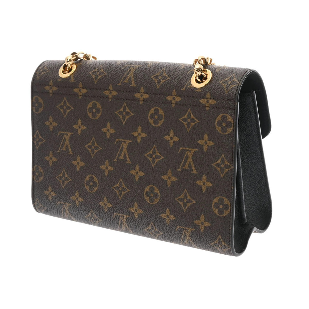 Louis Vuitton Victoire Canvas Shoulder Monogram Black Noir Bag Black